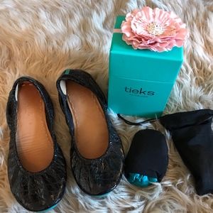 Tieks Obsidian black ballet flat